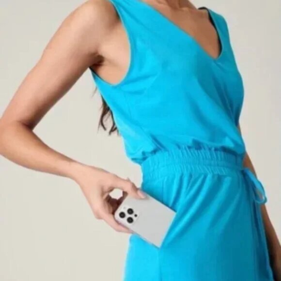 Athleta Avenue Jumpsuit | Sleeveless Jumpsuit - Picture 3 of 10